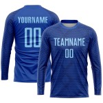 Jersey Royal Sublimation Uniform Custom Blau Licht Fußball Jersey Royal Sublimation Uniform Custom Blau Licht Fußball