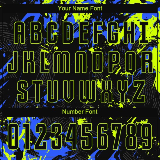 Jersey Sublimation Schwarz Grün-Royal Fußball Uniform Schwarz Custom Neon Jersey Sublimation Schwarz Grün-Royal Fußball Uniform Schwarz Custom Neon