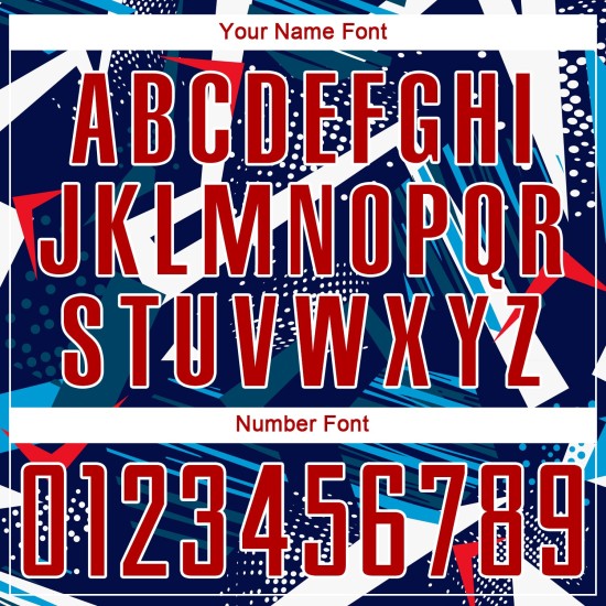 Rot-Weiß Fußballuniform Sublimation Custom Jersey Navy Rot-Weiß Fußballuniform Sublimation Custom Jersey Navy