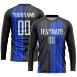 White-Royal Custom Jersey Fußballuniform Sublimation Schwarz White-Royal Custom Jersey Fußballuniform Sublimation Schwarz