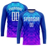 Blau-Hot Jersey Sublimation Licht Benutzerdefinierte Weiß Uniform Fußball Royal Blau-Hot Jersey Sublimation Licht Benutzerdefinierte Weiß Uniform Fußball Royal