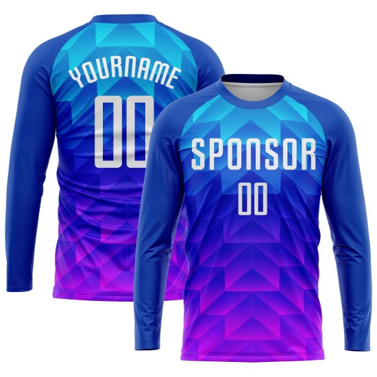 Blau-Hot Jersey Sublimation Licht Benutzerdefinierte Weiß Uniform Fußball Royal Blau-Hot Jersey Sublimation Licht Benutzerdefinierte Weiß Uniform Fußball Royal