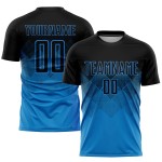 Uniform Jersey Schwarz Blau Fußball Sublimation Custom Uniform Jersey Schwarz Blau Fußball Sublimation Custom