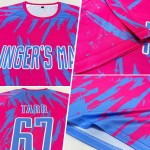 Trikot Custom Uniform Light Soccer Blau-Weiß Rosa Sublimation Trikot Custom Uniform Light Soccer Blau-Weiß Rosa Sublimation