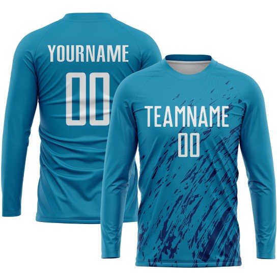 Panther Fußballtrikot Weiß-Schwarz Uniform Blau Benutzerdefinierte Sublimation Panther Fußballtrikot Weiß-Schwarz Uniform Blau Benutzerdefinierte Sublimation