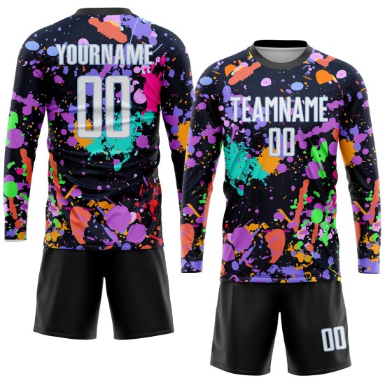 Blaue Uniform Weißlicht Jersey Sublimation Fußball Benutzerdefinierte Muster Graffiti Blaue Uniform Weißlicht Jersey Sublimation Fußball Benutzerdefinierte Muster Graffiti