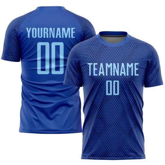 Jersey Royal Sublimation Uniform Custom Blau Licht Fußball Jersey Royal Sublimation Uniform Custom Blau Licht Fußball