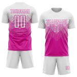 Weiß Rosa Uniform Deep Soccer Jersey Custom Sublimation Weiß Rosa Uniform Deep Soccer Jersey Custom Sublimation