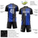 White-Royal Custom Jersey Fußballuniform Sublimation Schwarz White-Royal Custom Jersey Fußballuniform Sublimation Schwarz
