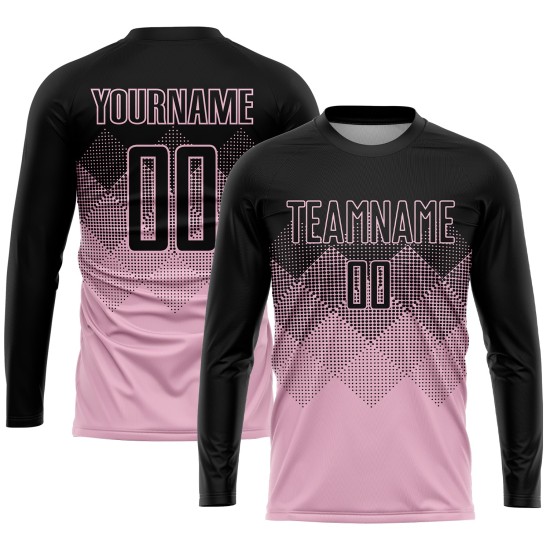 Schwarzlicht Custom Fußball Rosa Uniform Trikot Sublimation Schwarzlicht Custom Fußball Rosa Uniform Trikot Sublimation