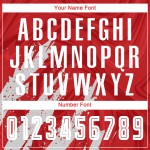 Uniform Weiß Fußball Custom Jersey Sublimation Rot Uniform Weiß Fußball Custom Jersey Sublimation Rot