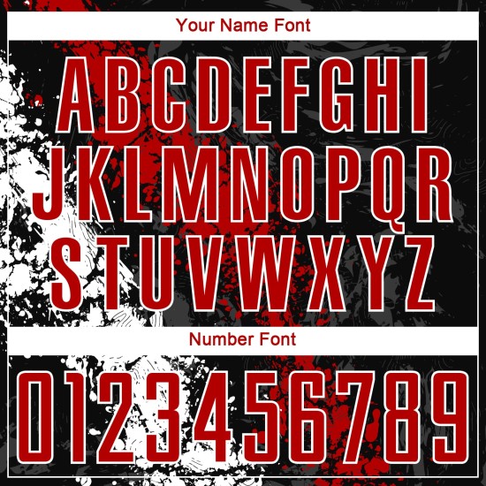 Fußball Schwarz Trikot Uniform Custom Sublimation Rot-Weiß Fußball Schwarz Trikot Uniform Custom Sublimation Rot-Weiß