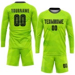 Neon Trikot Uniform Schwarz Benutzerdefinierte Grün Sublimation Fußball Neon Trikot Uniform Schwarz Benutzerdefinierte Grün Sublimation Fußball