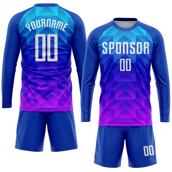 Blau-Hot Jersey Sublimation Licht Benutzerdefinierte Weiß Uniform Fußball Royal Blau-Hot Jersey Sublimation Licht Benutzerdefinierte Weiß Uniform Fußball Royal