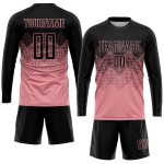Schwarzes Sublimations-Trikot für Fußballuniformen, Rosa, Größe M Schwarzes Sublimations-Trikot für Fußballuniformen, Rosa, Größe M