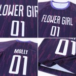 Fußball Weiß Lila Sublimation Uniform Trikot Custom Fußball Weiß Lila Sublimation Uniform Trikot Custom