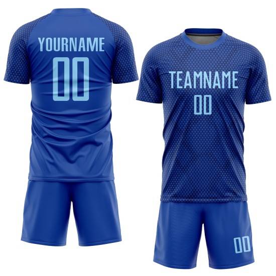 Jersey Royal Sublimation Uniform Custom Blau Licht Fußball Jersey Royal Sublimation Uniform Custom Blau Licht Fußball