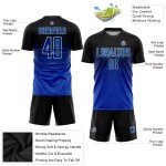 Royal-Light Sublimation Uniform Trikot Blau Fußball Custom Schwarz Royal-Light Sublimation Uniform Trikot Blau Fußball Custom Schwarz