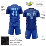 Jersey Royal Sublimation Uniform Custom Blau Licht Fußball Jersey Royal Sublimation Uniform Custom Blau Licht Fußball