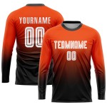 Uniform Jersey Orange Fashion Soccer Sublimation Fade Custom Weiß-Schwarz Uniform Jersey Orange Fashion Soccer Sublimation Fade Custom Weiß-Schwarz