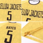 Trikot Gold Sublimation Fußballuniform Schwarz Custom Trikot Gold Sublimation Fußballuniform Schwarz Custom