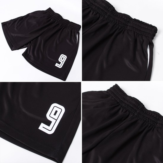 Lila Verblassen Fußball Weiß-Schwarz Sublimation Uniform Custom Jersey Mode Lila Verblassen Fußball Weiß-Schwarz Sublimation Uniform Custom Jersey Mode