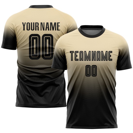Sublimation Schwarz Verblassen Benutzerdefinierte Mode Jersey Creme Uniform Sublimation Schwarz Verblassen Benutzerdefinierte Mode Jersey Creme Uniform