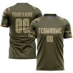 Gold-Camo Salute To Olive Sublimation Service Fußballuniform Custom Vegas Trikot Gold-Camo Salute To Olive Sublimation Service Fußballuniform Custom Vegas Trikot