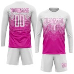 Weiß Rosa Uniform Deep Soccer Jersey Custom Sublimation Weiß Rosa Uniform Deep Soccer Jersey Custom Sublimation