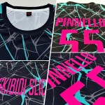 Pink-Aqua Schwarz Custom Uniform Jersey Sublimation Fußball Pink-Aqua Schwarz Custom Uniform Jersey Sublimation Fußball