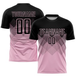 Schwarzlicht Custom Fußball Rosa Uniform Trikot Sublimation Schwarzlicht Custom Fußball Rosa Uniform Trikot Sublimation