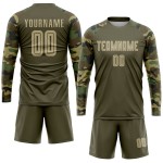 Gold-Camo Salute To Olive Sublimation Service Fußballuniform Custom Vegas Trikot Gold-Camo Salute To Olive Sublimation Service Fußballuniform Custom Vegas Trikot