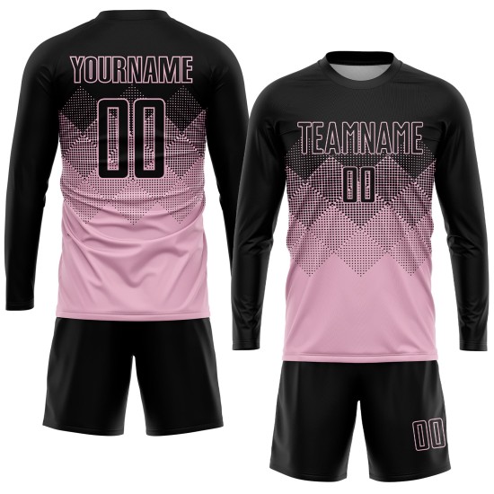 Schwarzlicht Custom Fußball Rosa Uniform Trikot Sublimation Schwarzlicht Custom Fußball Rosa Uniform Trikot Sublimation