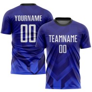 Fußball Dunkle Uniform Royal-Navy Sublimation Weiß Custom Lila Jersey Fußball Dunkle Uniform Royal-Navy Sublimation Weiß Custom Lila Jersey