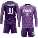 Jersey Weiß Sublimation Uniform Fußball Lila Custom Jersey Weiß Sublimation Uniform Fußball Lila Custom