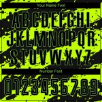 Schwarze Sublimation Custom Green Neon Jersey Fußballuniform Schwarze Sublimation Custom Green Neon Jersey Fußballuniform