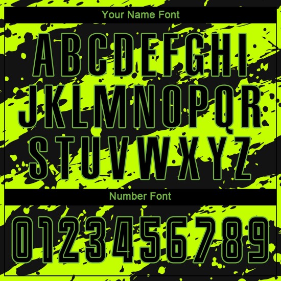 Schwarze Sublimation Custom Green Neon Jersey Fußballuniform Schwarze Sublimation Custom Green Neon Jersey Fußballuniform