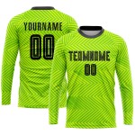Neon Trikot Uniform Schwarz Benutzerdefinierte Grün Sublimation Fußball Neon Trikot Uniform Schwarz Benutzerdefinierte Grün Sublimation Fußball