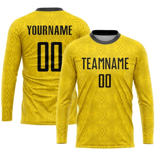 Trikot Gold Sublimation Fußballuniform Schwarz Custom Trikot Gold Sublimation Fußballuniform Schwarz Custom
