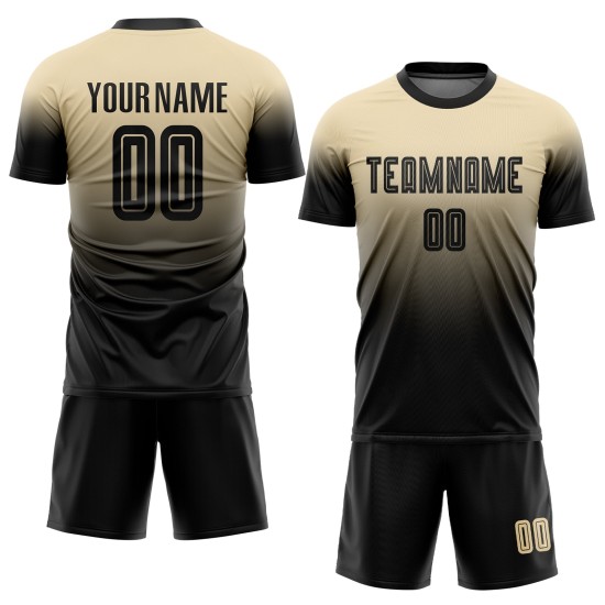 Sublimation Schwarz Verblassen Benutzerdefinierte Mode Jersey Creme Uniform Sublimation Schwarz Verblassen Benutzerdefinierte Mode Jersey Creme Uniform
