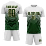 Fußball Sublimation Gold Custom Uniform Weiß Grün-Altes Trikot Fußball Sublimation Gold Custom Uniform Weiß Grün-Altes Trikot