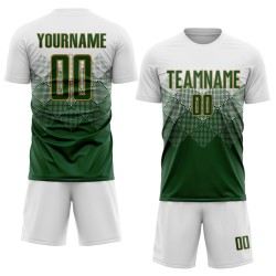 Fußball Sublimation Gold Custom Uniform Weiß Grün-Altes Trikot Fußball Sublimation Gold Custom Uniform Weiß Grün-Altes Trikot