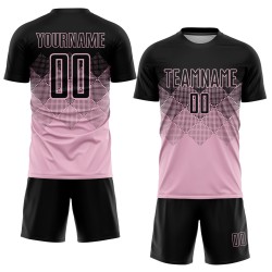 Schwarzlicht Custom Fußball Rosa Uniform Trikot Sublimation Schwarzlicht Custom Fußball Rosa Uniform Trikot Sublimation