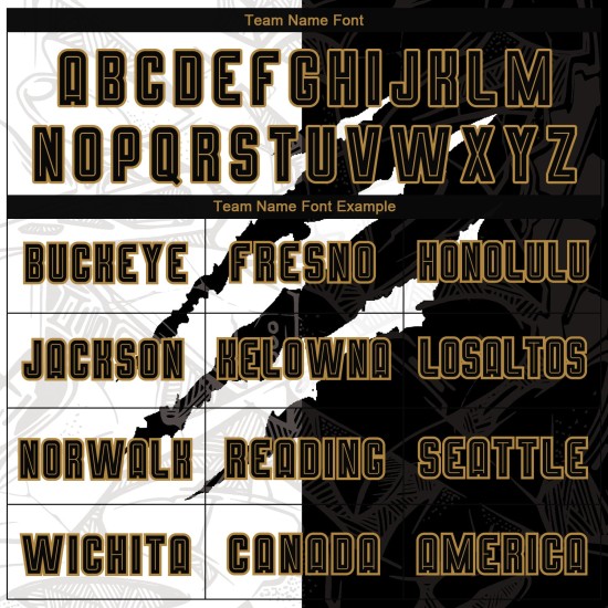Fußball Gold Schwarz-Alt Benutzerdefinierte Muster Scratch Graffiti Uniform Jersey Sublimation Fußball Gold Schwarz-Alt Benutzerdefinierte Muster Scratch Graffiti Uniform Jersey Sublimation