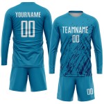 Panther Fußballtrikot Weiß-Schwarz Uniform Blau Benutzerdefinierte Sublimation Panther Fußballtrikot Weiß-Schwarz Uniform Blau Benutzerdefinierte Sublimation