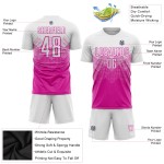 Weiß Rosa Uniform Deep Soccer Jersey Custom Sublimation Weiß Rosa Uniform Deep Soccer Jersey Custom Sublimation