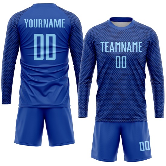 Jersey Royal Sublimation Uniform Custom Blau Licht Fußball Jersey Royal Sublimation Uniform Custom Blau Licht Fußball