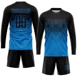 Uniform Jersey Schwarz Blau Fußball Sublimation Custom Uniform Jersey Schwarz Blau Fußball Sublimation Custom