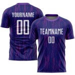 Fußball Weiß Lila Sublimation Uniform Trikot Custom Fußball Weiß Lila Sublimation Uniform Trikot Custom